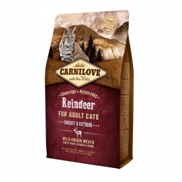 Carnilove Cat Raindeer с северным оленем сухой корм для активных кошек 2 кг -  Сухой корм для кошек -   Возраст: Взрослые  
