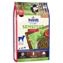 Bosch Sensitive Lamb & Rice Сухий корм для собак схильних до алергії з ягням та рисом -  Лікувальний корм для собак - Bosch   