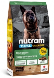 Nutram T26 Total Grain Free Сухий корм для собак усіх порід з ягняти і сочевицею 2 кг -  Корм для собак Nutram (Нутрам) 