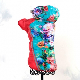 Куртка Цветочек на силиконе (девочка) -  Одежда для собак -   Размер одежды L  
