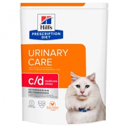 Hills PD Feline C/D Urinary Stress корм для кошек курица 605980 -  Сухой корм Хиллс для кошек 