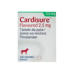 Кардишур 2,5мг 100 таблеток пимобендан, Нидерланды -  Ветпрепараты для собак - Другие     