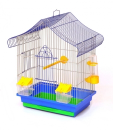 Клетка для птиц Мини 1, Лори -  Клетки для попугаев -   Вид крыши: Домик  
