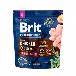 Brit Premium Dog Junior S Сухий корм для цуценят дрібних порід із куркою -  Корм для собак преміум класу - Brit Premium   