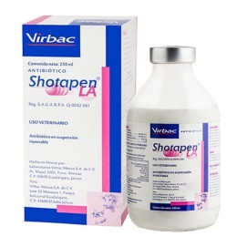 Шотапен ЛА антибіотик, суспензія для ін'єкцій -  Ветпрепарати для сільгосп тварин - Virbac     