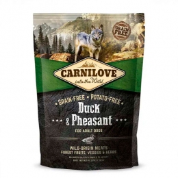 Carnilove Duck&Pheasant for Adult Dogs Беззерновой корм для собак с уткой и фазаном, 1,5 кг -  Сухой корм для собак    