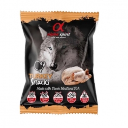 Alpha Spirit DOG Snacks Turkey, iндичка, напіввологі ласощі кубики х24 50г  -  Ласощі для собак -    
