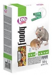 Полнорационный корм для мышей и песчанок, Lolo Рets - Корм для грызунов