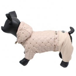 Комбинезон Лара стеганая плащевка на силиконе (девочка) -  Одежда для собак -   Материал: Плащевка  