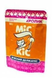 Мис Кис влажный корм для кошек с мясом кролика -  Влажный корм для котов - Мис Кис     