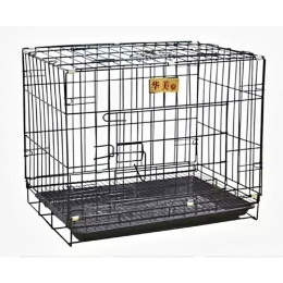 Клітка емаль для собак 60х43х51 см Чорна а309 - Вольєри, манежі та клітки для собак