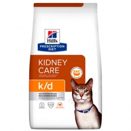 Hill's Prescription Diet k/d Kidney Care Chicken Сухий корм для котів при захворюваннях нирок і серця з куркою -  Сухий корм для кішок -   Потреба Серцева недостатність  