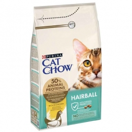 Акция! Cat Chow Hairball Control Сухой корм для кошек с контролем образования комков шерсти в ЖКТ с курицей, 1,5 кг - Similar products