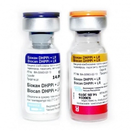 Биокан DНРРI+LR чума, гепатит, парвовироз Bioveta -  Вакцины против лептоспироза собак 