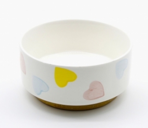 Миска Love керамическая на деревянной подставке 350 мл. -  Собаки - Другие     