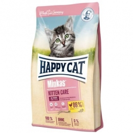 Happy Cat Minkas Kitten Care Gefl сухий корм для кошенят із птицею -  Happy Cat сухий корм для кішок 