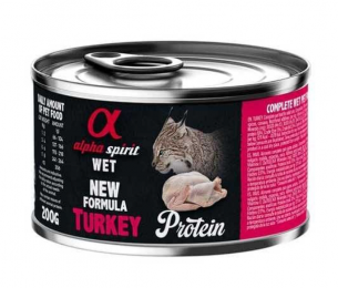 Вологий корм Alpha Spirit Turkey Complete для дорослих котів, з індичкою, 200 г - Similar products
