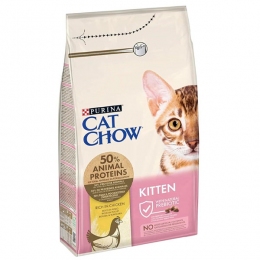 Cat Chow Kitten Сухой корм для котят с курицей -  Корм для кошек Cat Chow  