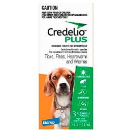 Credelio Plus від Elanco 3 тб - протипаразитні жувальні таблетки для собак - Засоби та таблетки від глистів для собак