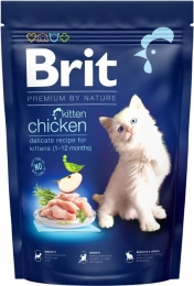 Brit Premium by Nature Cat Kitten Сухой корм для котят с курицей -  Сухой корм для кошек -   Ингредиент: Курица  