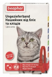 Ungezieferband Red Beaphar 35 см нашийник для котів від бліх і кліщів - 