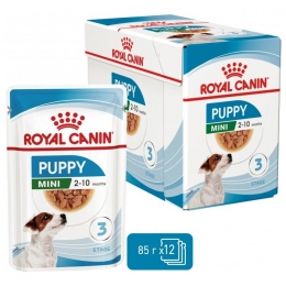 АКЦИЯ Royal Canin SHN WET XSMALL PUPPY Влажный корм для собак 9+3 по 85 г -  Влажный корм для собак -   Вес консервов: Более 1000 г  