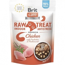 Лакомство Brit Care Raw Treat Indoor & Antistress для кошек с курицей 40 гр. -  Лакомства для кошек -   Потребность: Нервная система  