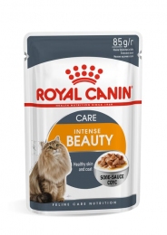 Royal Canin Intense Beauty Gravy (Роял Канин) влажный корм для котов для кожи и шерсти кусочки паштета в соусе 85г -  Влажный корм для котов -   Потребность: Кожа и шерсть  