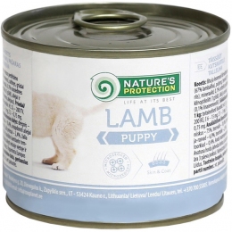 Корм Nature's Protection Puppy Lamb Влажный для щенков с ягненком 200 гр. -  Корм для собак премиум класса - Nature's Protection   