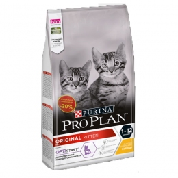 Pro Plan Original Kitten Сухой корм для котят с курицей 1,5 кг - 