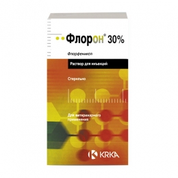 Флорон эффективный антибиотик 1 л (10%) -  Ветпрепараты для сельхоз животных - KRKA     