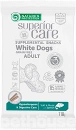Лакомство Nature's Protection Superior Care White Dogs Гипоаллергенный для собак с лососем. 110 гр. -  Лакомства для собак Nature's Protection     