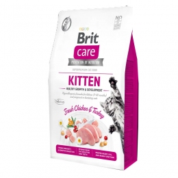 Brit Care Cat GF Kitten Hgrowth & Development корм для котят 200гр -  Все для котят - Brit     