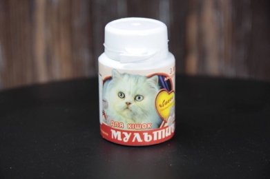 Лаккі Мультивіт з м'ясом 90 таблеток - Вітаміни для котів та кішок