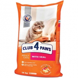 Club 4 Paws (Клуб 4 лапы) Premium Adult Cat Veal Сухой корм для котов с телятиной - Сухой корм для кошек