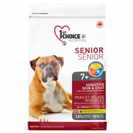 1st Choice Senior Sensitive Skin&Coat Сухой корм для собак старше 7 лет с ягненком и рыбой -  Сухой корм для собак -   Вес упаковки: 1,01-4,99 кг  