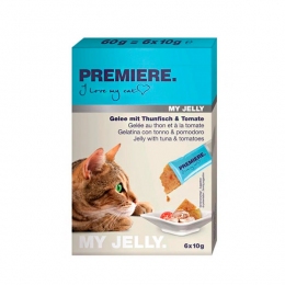 Лакомство в желе Premier my jelly с тунцем и томатом, 6х10 г -  Лакомства для кошек - Другие     