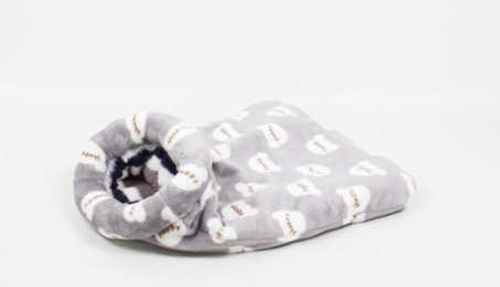 Спальник Ведмедик велсофт, вовна 64*62 см. -  Будиночки, лежанки для кішок -   Вид З будиночком  