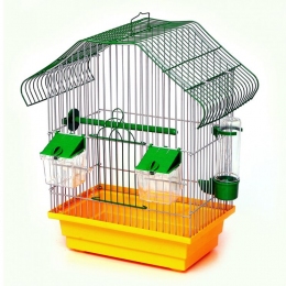 Клетка Малый Китай, Лори -  Клетки для попугаев -   Вид крыши: Нестандартная  