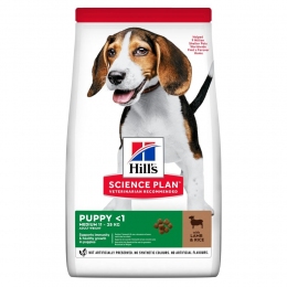 Hill's (Хиллс) Science Plan Puppy Medium with Lamb&Rice Сухой корм для щенков средних пород с ягненком и рисом -  Корм для собак Hills (Хиллс) 