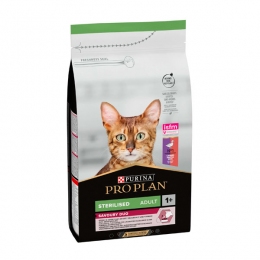 PRO PLAN Sterilised сухой корм для стерилизованных кошек с уткой, печенью и рисом -  Корм для выведения шерсти Pro Plan   