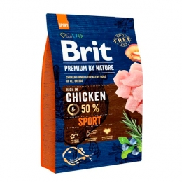 Brit Premium Dog Sport Сухий корм для собак з підвищеною активністю з куркою -  Корм Brit Premium для собак 