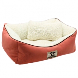 Лежак Шанель пыльная роза №4 82х52х22 см - Домики и лежаки для собак