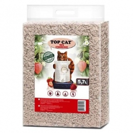 Top Cat Tofu соєвий наповнювач для котячого туалету з ароматом полуниці 5,7 л - Наповнювач для котячого туалету
