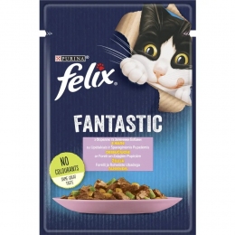 АКЦІЯ Felix Fantastic вологий корм для кішок з фореллю та зеленими бобами 85 г - Similar products