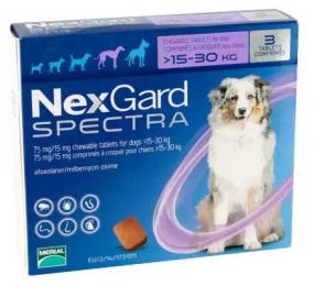 Nexgard Spectra (Нексгард Спектра) - таблетки для собак от блох и клещей 