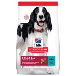 Hills (Хиллс) SP Medium Adult Tuna 2,5 кг - Сухой корм с тунцом для собак средних пород -  Hills корм для собак 
