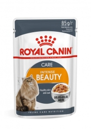 Royal Canin Intense Beauty Jelly (Роял Канин) вологий корм для кішок в желе для шкіри і шерсті -  Вологий корм для котів -   Потреба Шкіра і шерсть  