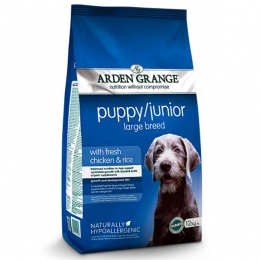 Arden Grange Large Breed Puppy & Junior Сухой корм с глюкозамином для щенков крупных пород с курицей и рисом -  Сухой корм для собак -   Для пород: Овчарка  