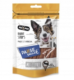 Смужки з кролика ласощі для собак Pause Snack 80г 8217 -  Ласощі для собак -   Вид В упаковці  